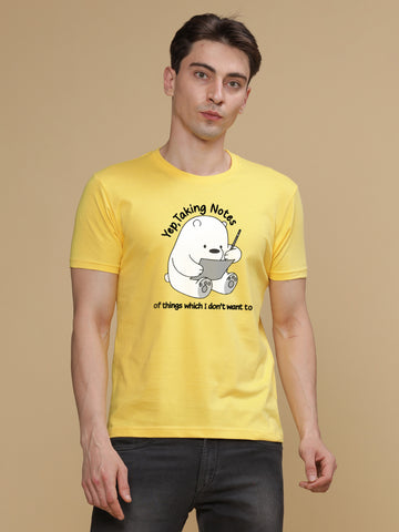 Yep, Taking Notes Regular Round Neck T-shirt