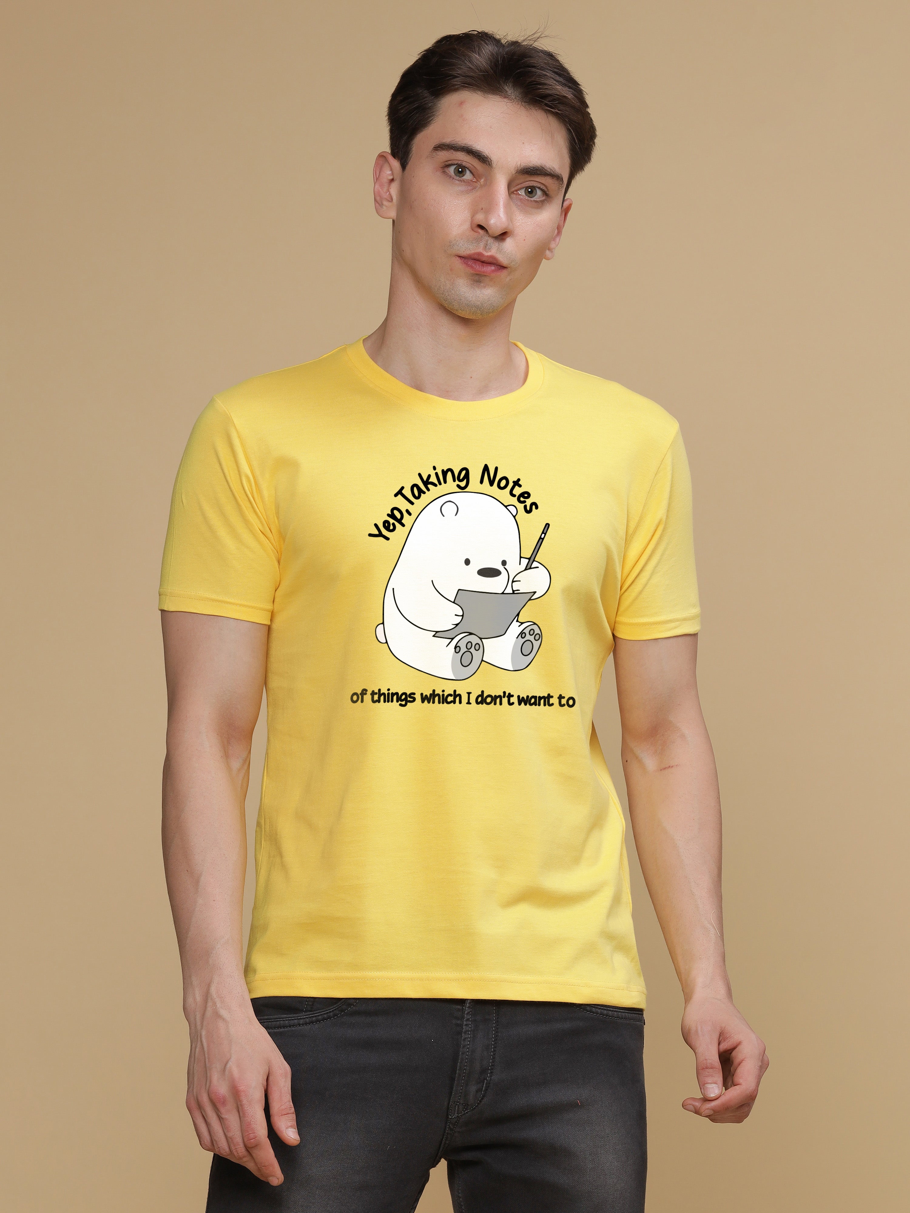 Yep, Taking Notes Regular Round Neck T-shirt