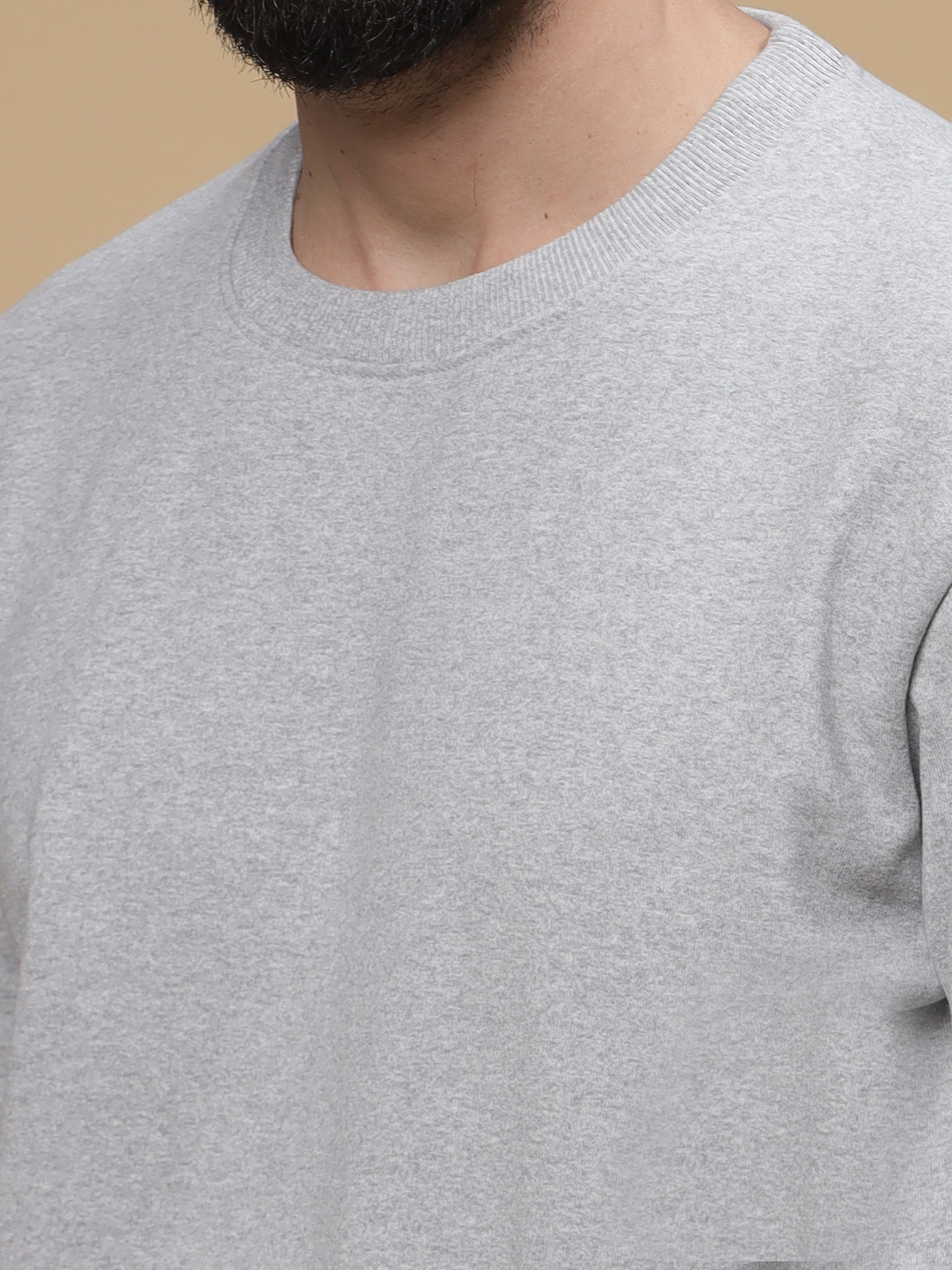 Grey Melange Sweatshirt