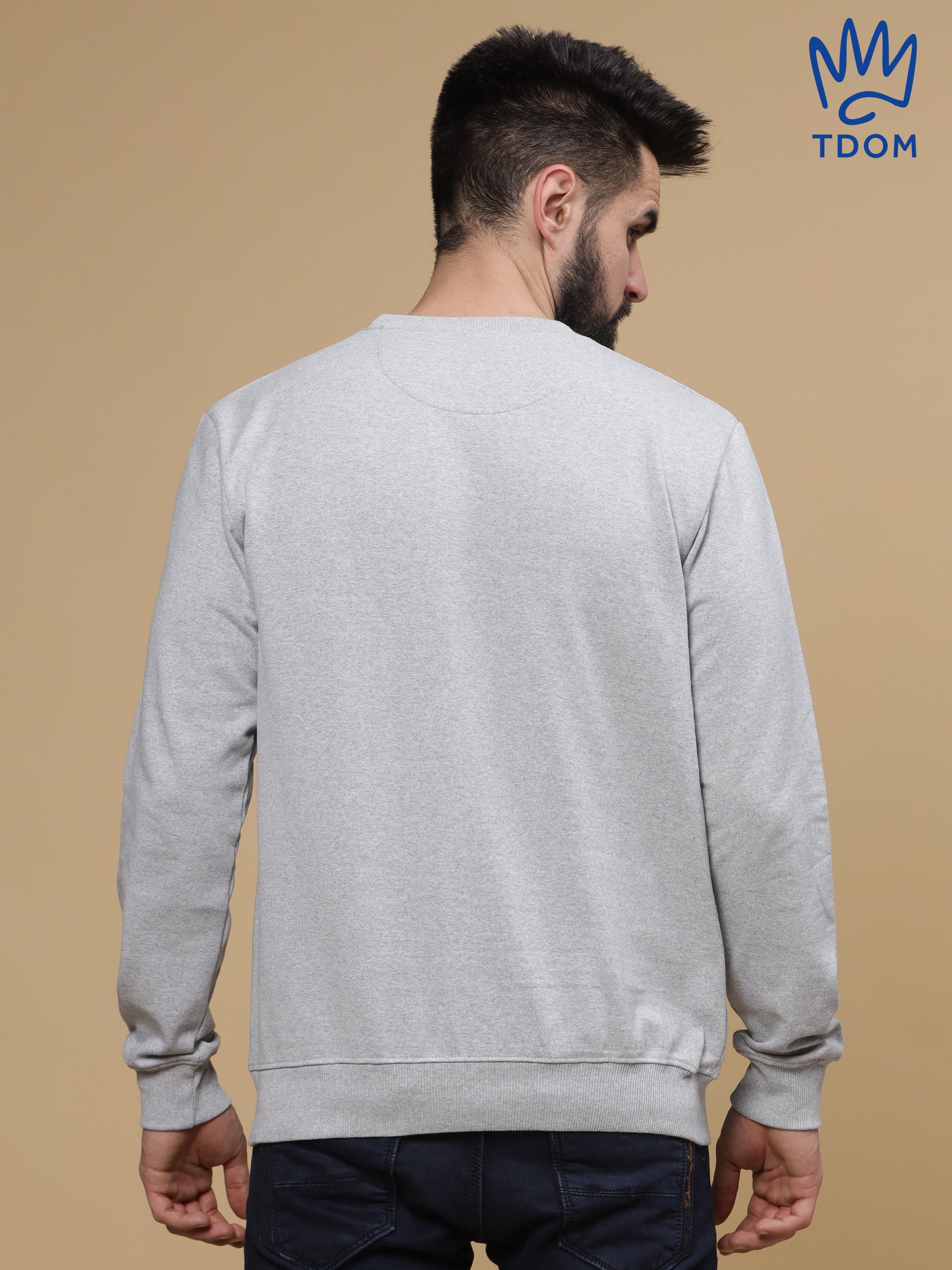 Grey Melange Sweatshirt