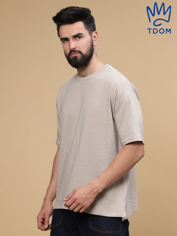 Oyster Biege Oversized Tshirt