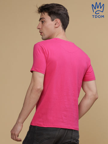 Watermelon Pink Round Neck Tshirt